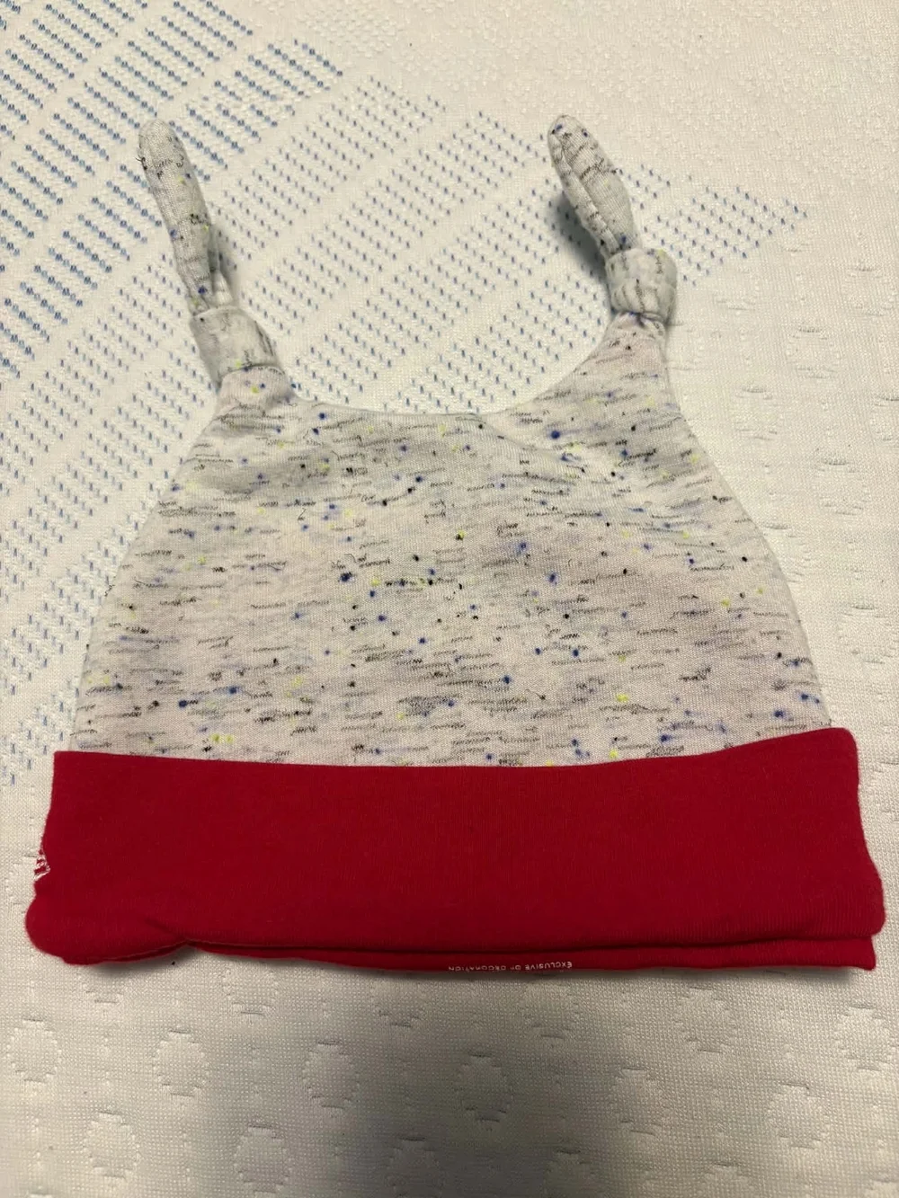 St. Louis Cardinals Baby Knot Beanie - Red & Heather Grayish/White